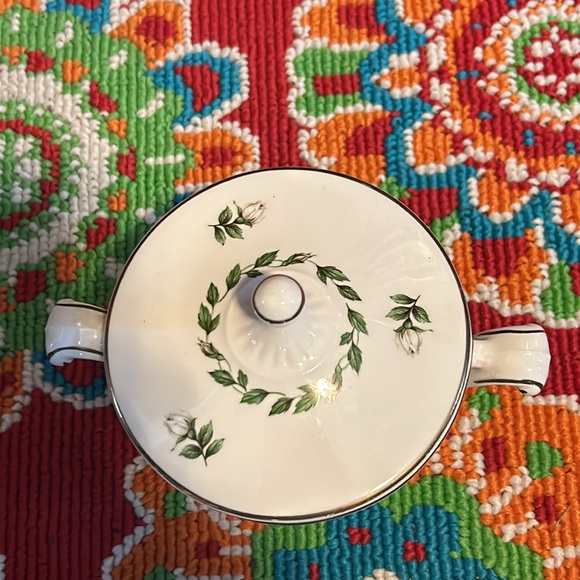 Superior Hall Cameo Rose Sugar Dish EUC - Picture 2 of 9